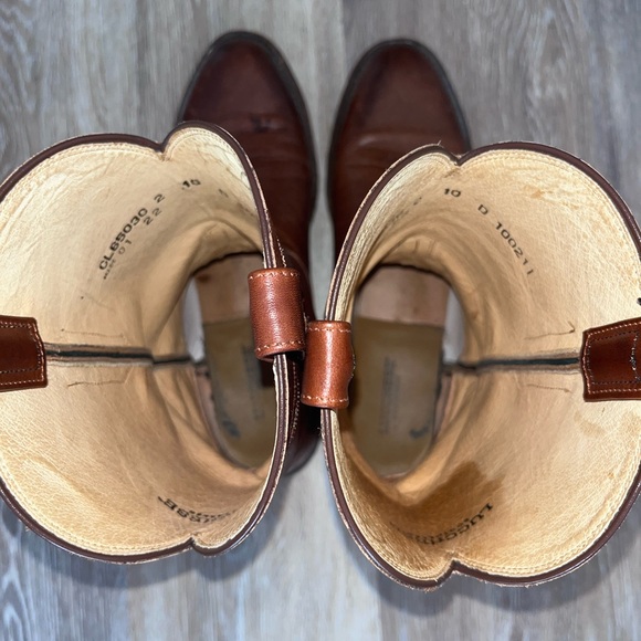 Lucchese Sunset Roper Tan Ranch Hand - Picture 4 of 6